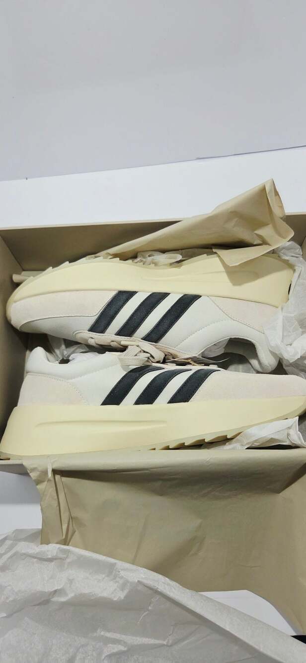 Adidas Fear of God Athletics Los Angeles Runner Cream White IH2276 Sneakers Size